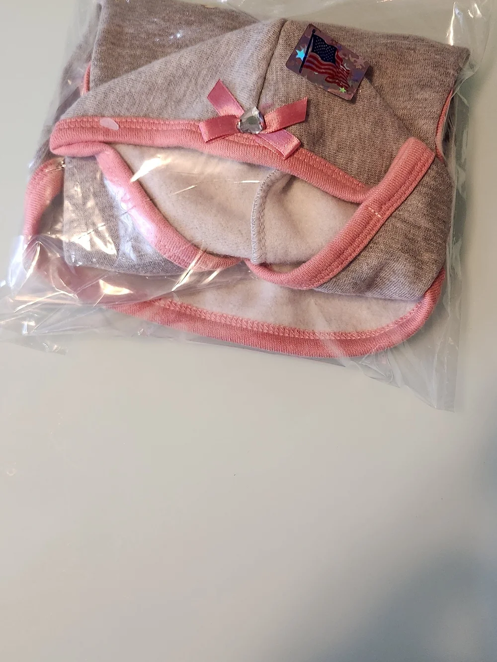 Cute but Psycho Gray & Pink Hoodie for A Little Dog. New With Tag. Size Small.